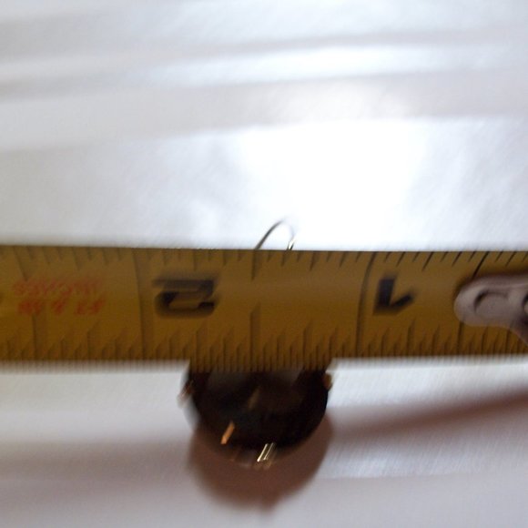 14K Smoky Quartz Earrings - Picture 4 of 9